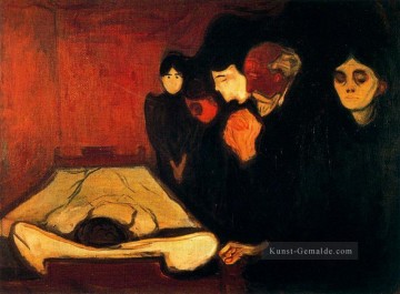  bett Ölgemälde - vom Sterbebett Fieber 1893 Edvard Munch